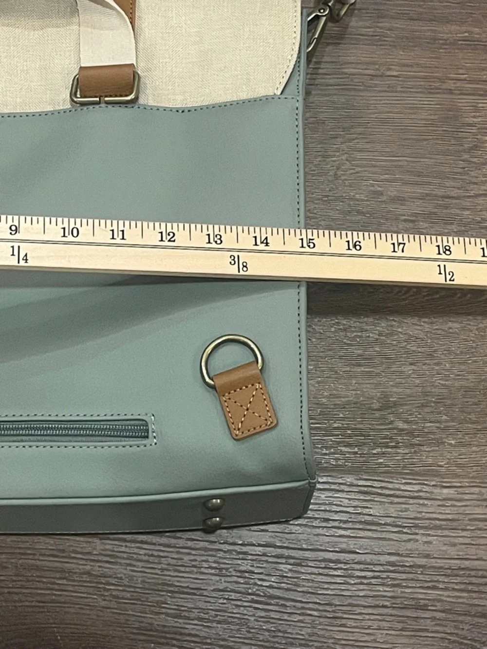 Epic Laptop beige & gray bag with adjustable strap unisex business travel work
